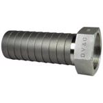 Super King™ Long Shank Female Coupling Stainless Shank with Stainless Hex Nut